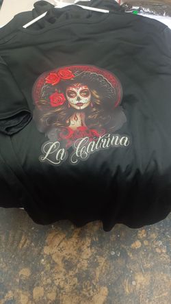 Dia de los muertos mens Large T Shirt.