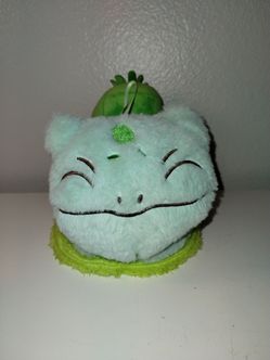 Bulbasaur Relaxing Plush Blue Animal  8.5 In Pokémon NWOT