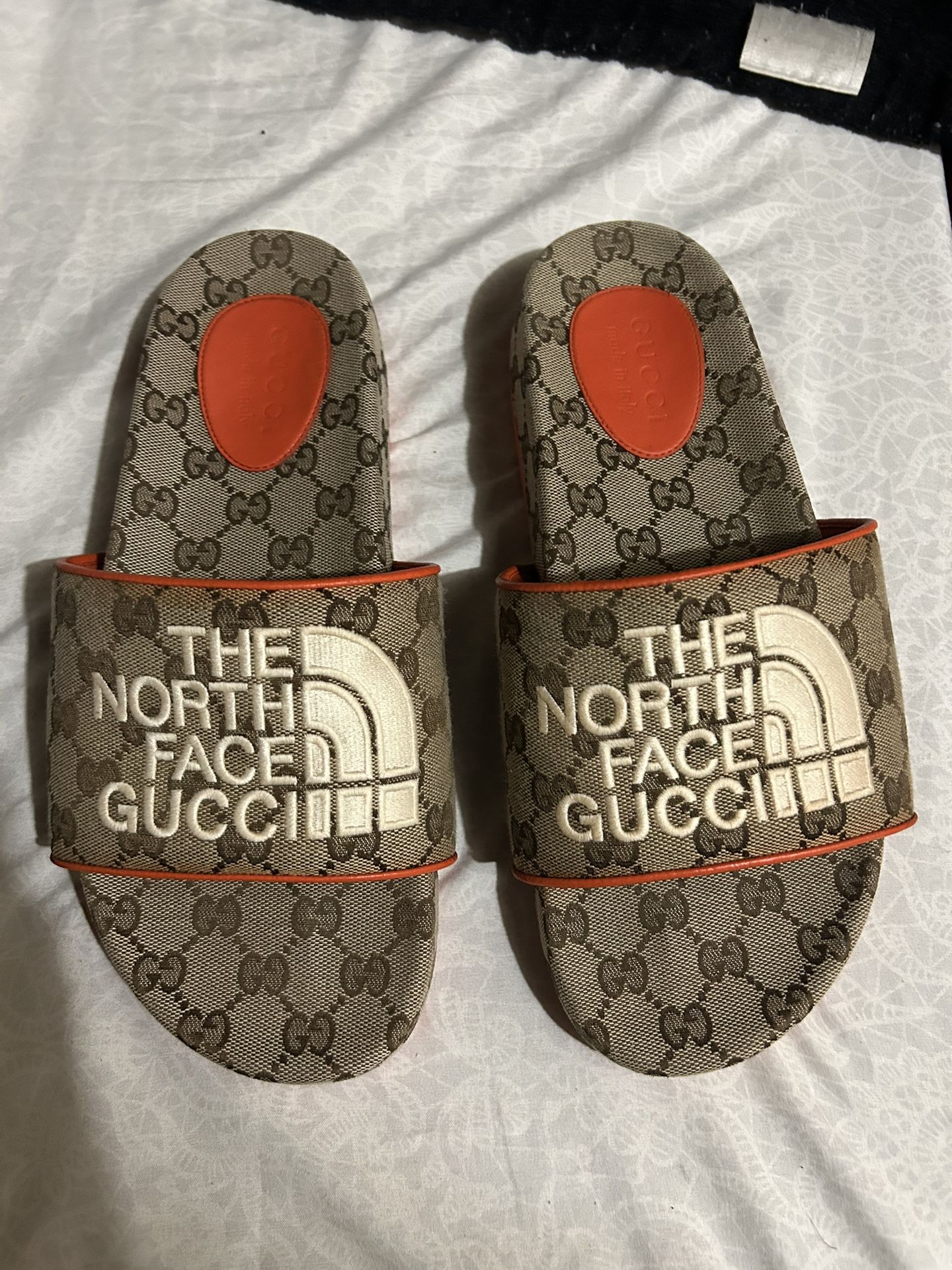 Gucci X North Face slippers