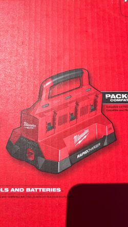 Milwaukee  M18 packout  six bay rapid charger. Model. 48-59-1842
