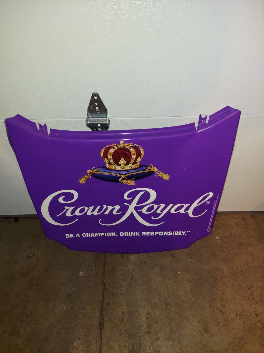 2006 29" X 23" CROWN ROYAL NASCAR SIGN HOOD