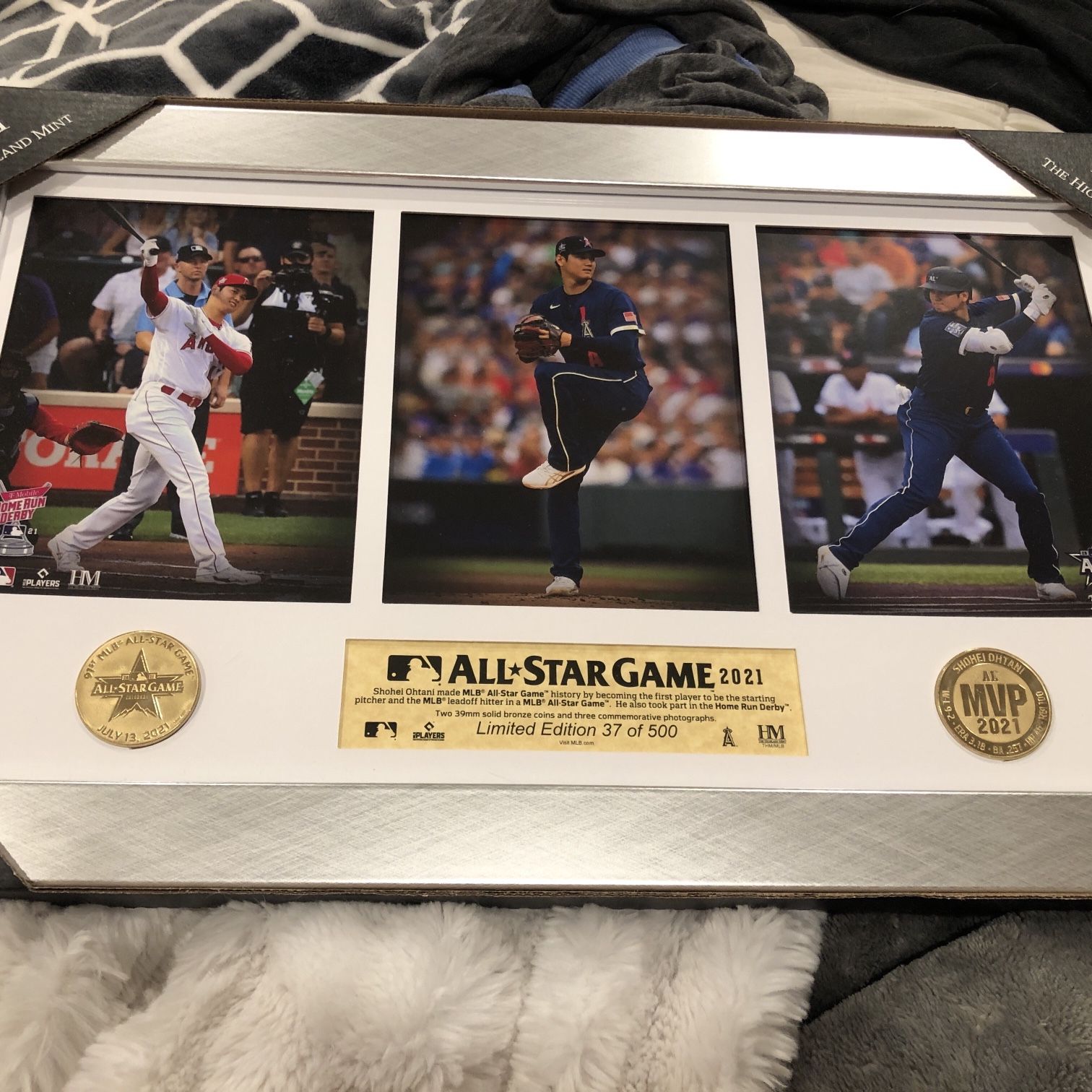Shohei Ohtani 2021 MLB All-Star Experience Panoramic Bronze Coin 