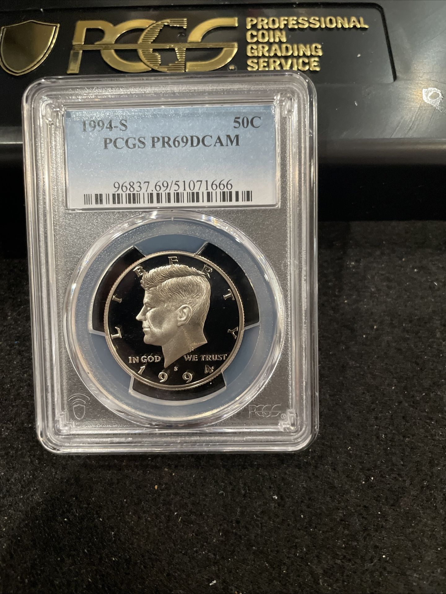 1994 S Gem Proof Kennedy Half Dollar Graded At PR69 With A Deep Cameo U-7