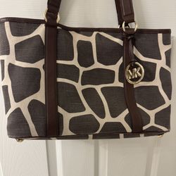 VINTAGE MICHAEL KORS GIRAFFE TOTE