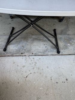 Folding Table with Wheels