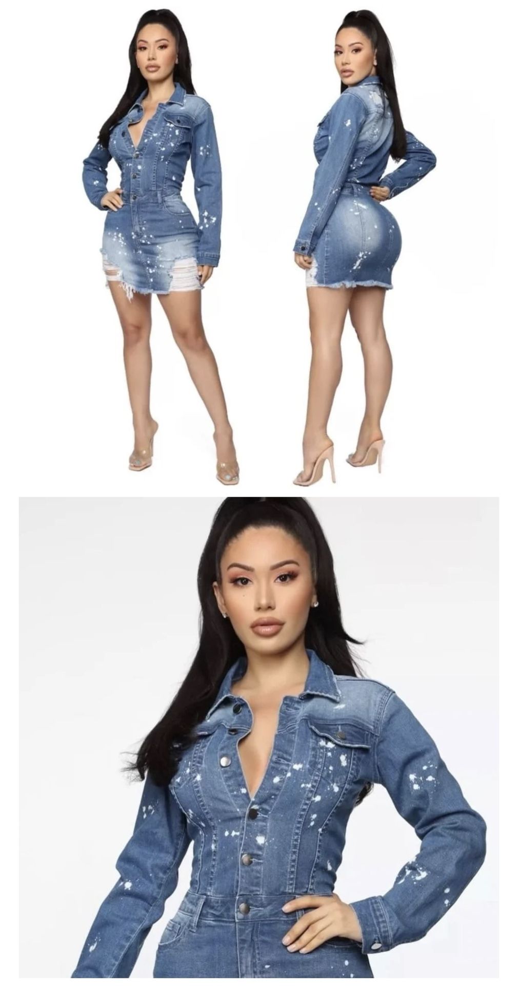 Jean Dress Style $15