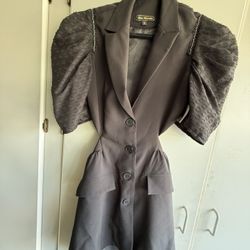 New Black Spring Dress Open Back Size Smal