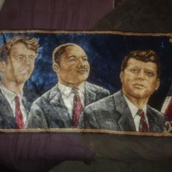 1960's Velvet Tapestry Kennedy's And King