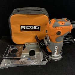 Ridgid R2401 5.5A Compact Fixed Base Corded Router W/ Soft Case
