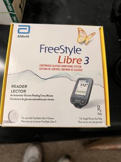 Glucose Reader Freestyle Libre 3 New Unopened
