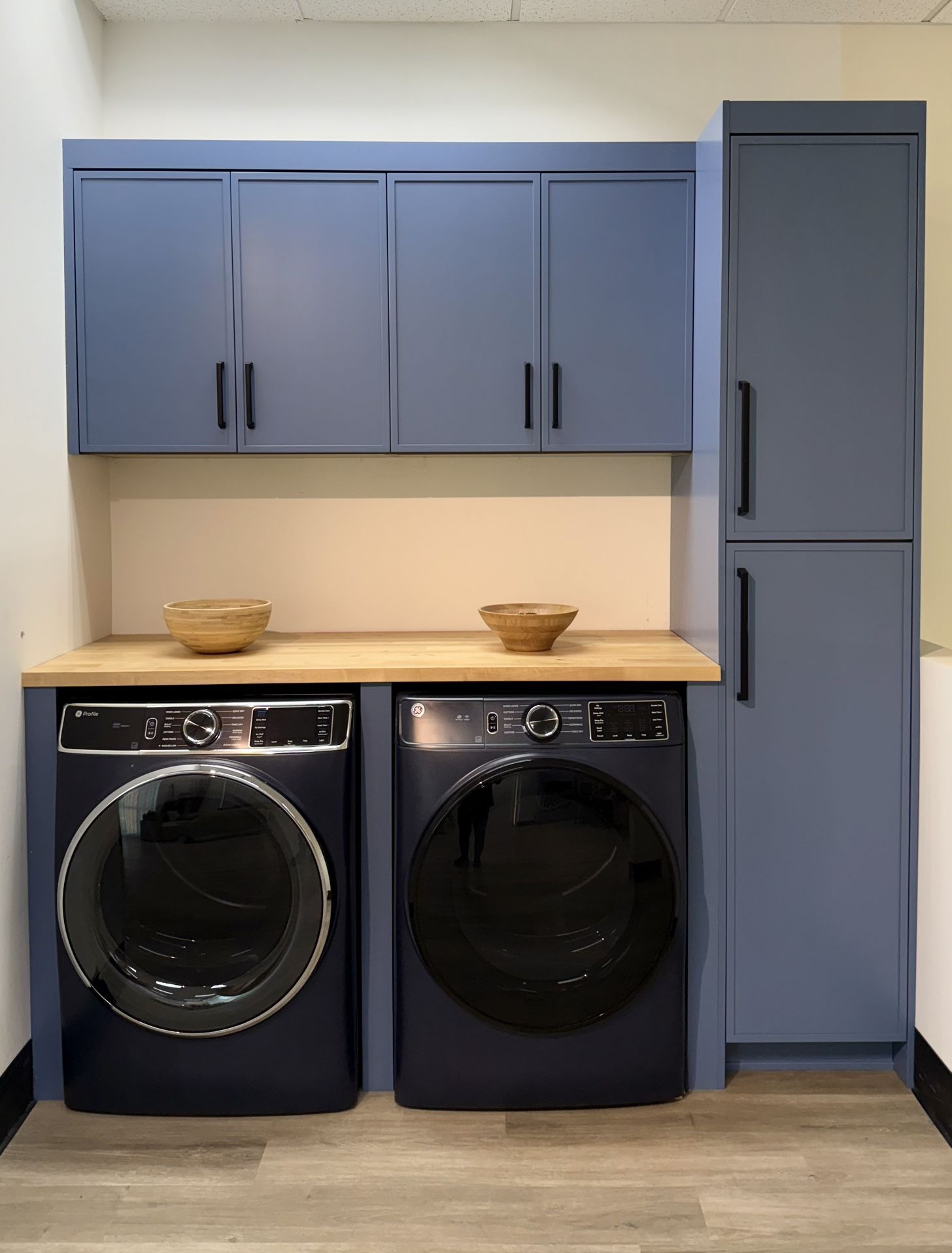 Blue Slim Shaker Cabinets