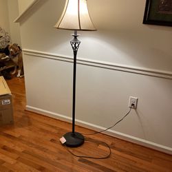 5 1/2 feet tall metal lamp antique will Accept best offer