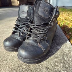 Women's Harley Davidson Black Leather Boots