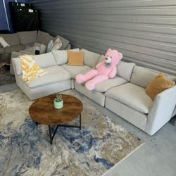 4 Piece Modular Cloud Sectional Sofa/ Couch DELIVERY AVAILABLE 