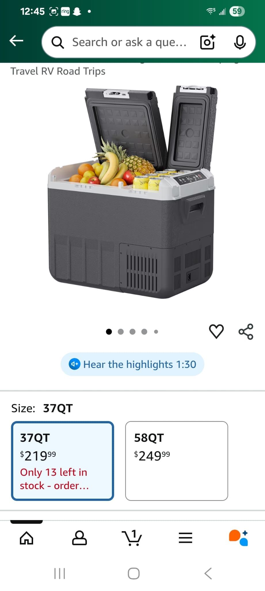 12v Car Refrigerator New