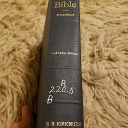 The New Chain Reference Bible Thompson 4th Improved Edition, B.B. Kirkbride 1964