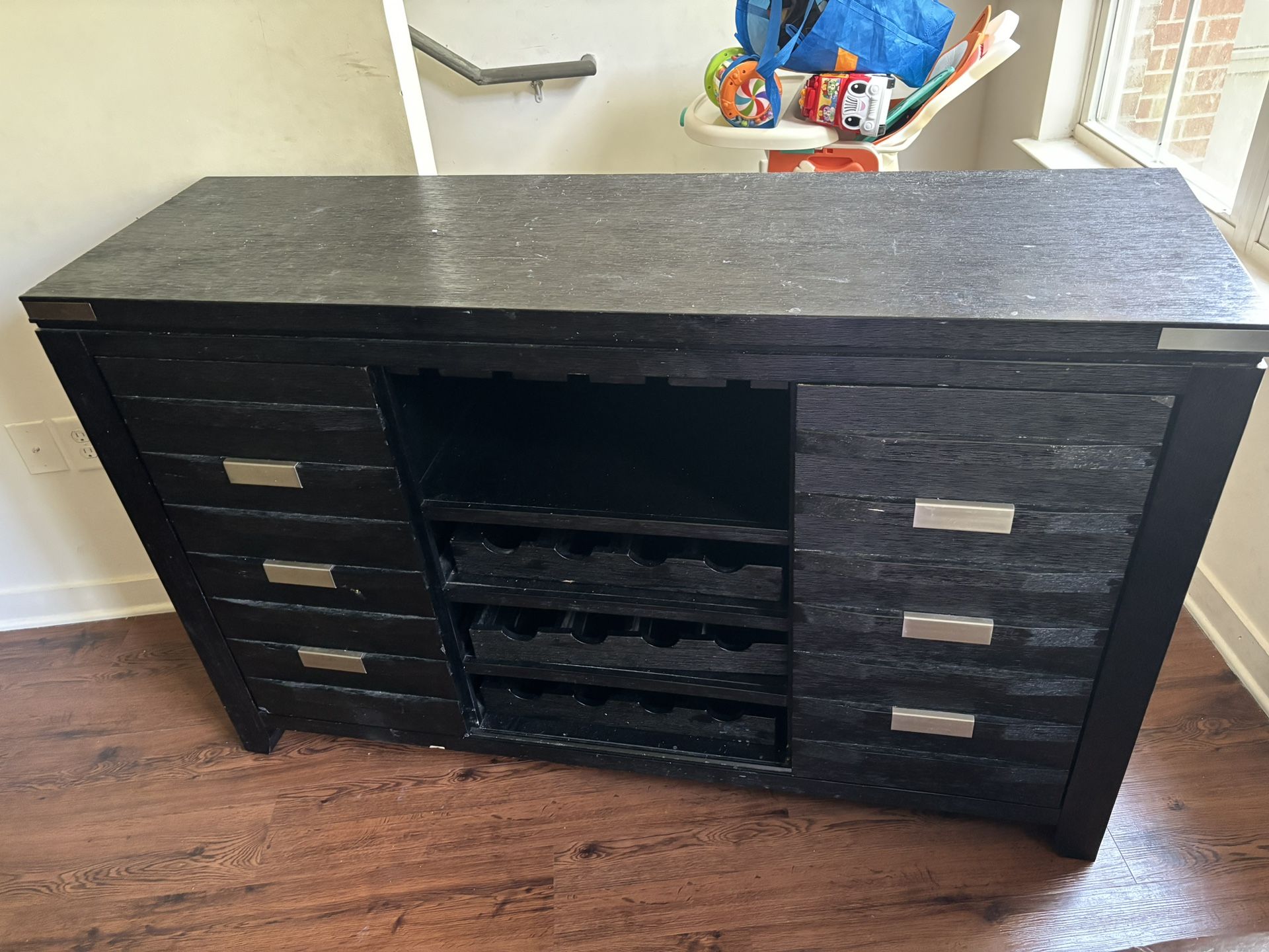 TV/Wine Stand Dark Brown