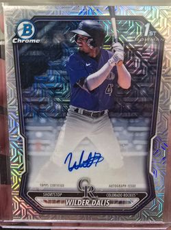 2026 Bowman Chrome WILDER DALIS 1st Auto #CPA-WD - Mojo Refractor