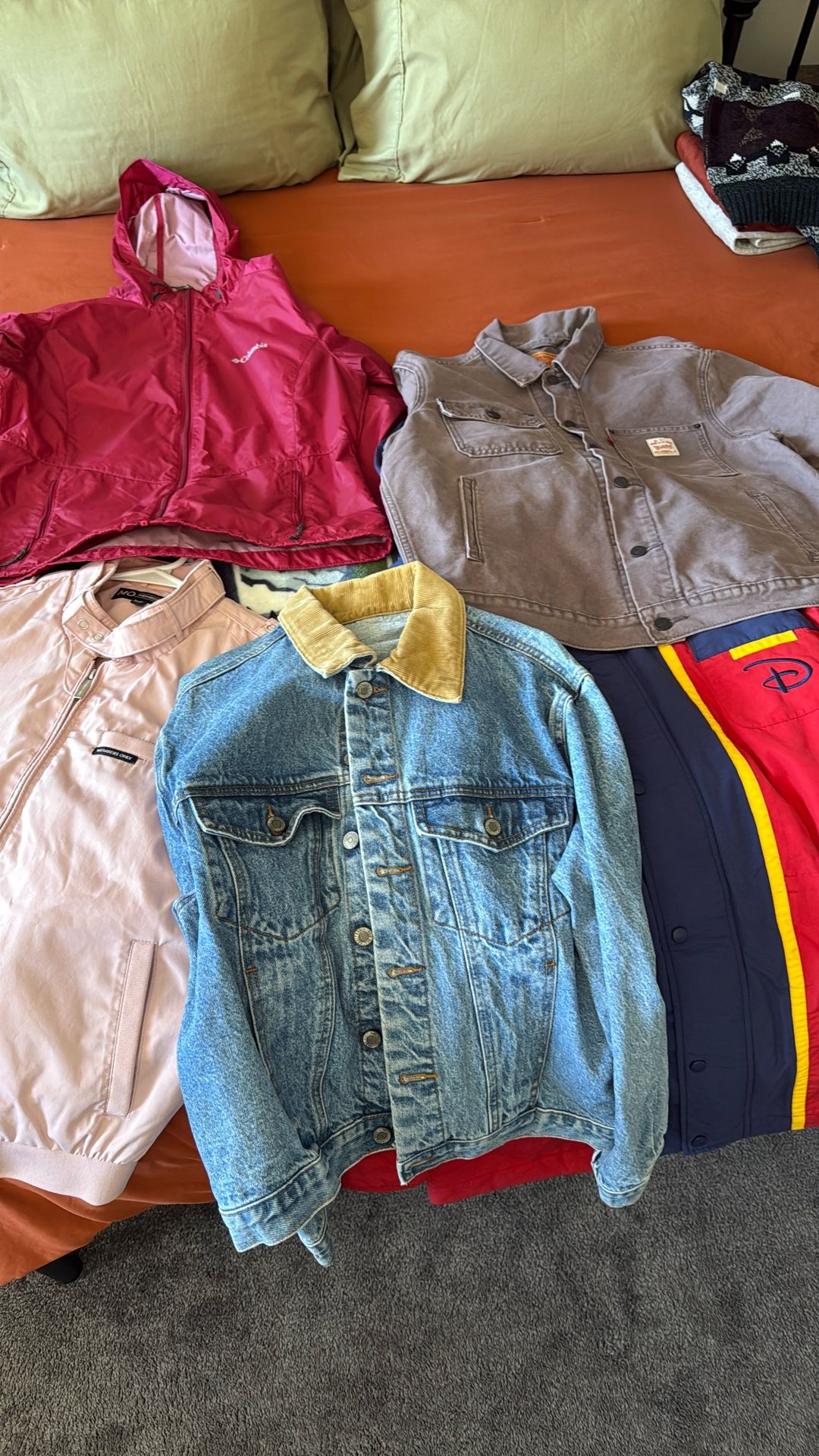 Members Only, J. Galt, Columbia, Levis, Disney Jackets