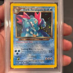 2002 Pokémon Neo Destiny Dark Feraligatr HOLO PSA NM 7
