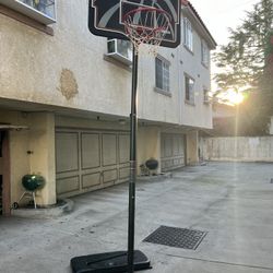 $130:    44” Lifetime Portable Basketball Hoop 7.5-10 Feet
