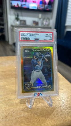 Kendall George 2024 Topps Pro Debut SSP 19/50 Gold Foil PSA 10