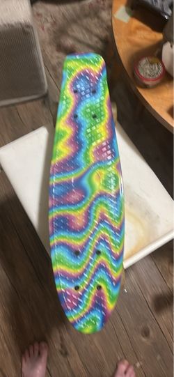 Colorful Tie-Dye Skateboard Deck