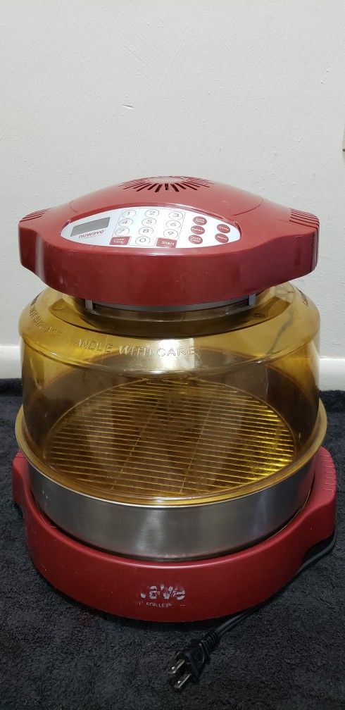 NuWave Pro Plus Infrared Convection Oven 20657 Red Amber Dome & Extension Ring  