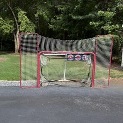 Hockey Net with Shooting Board