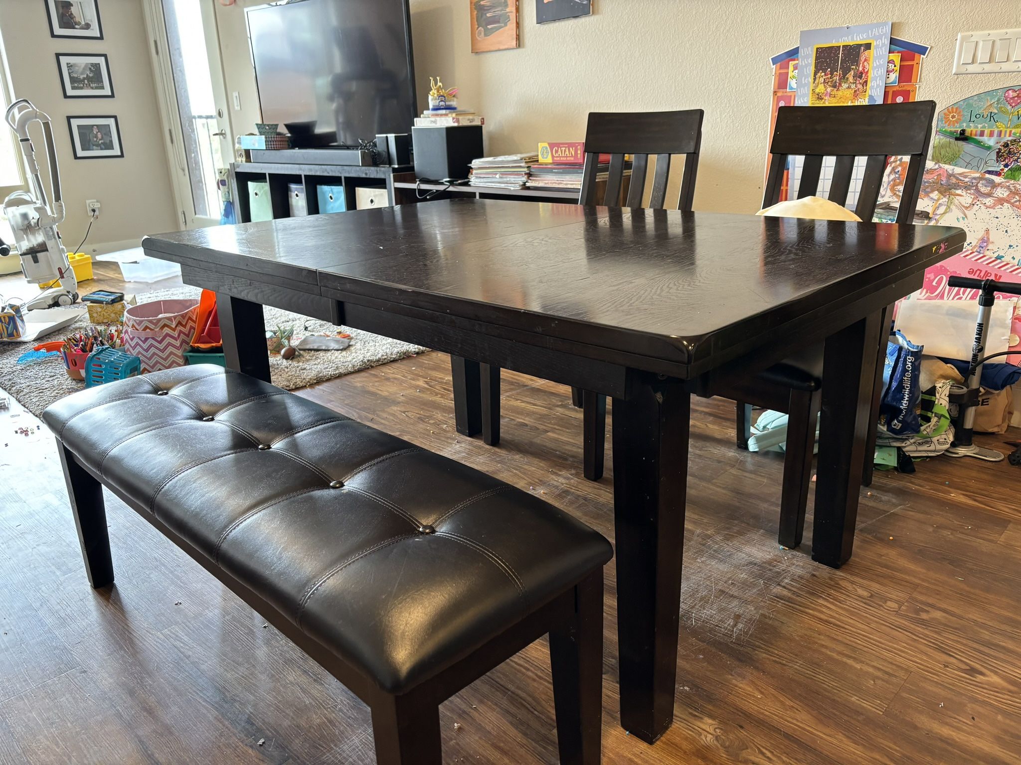 Dining Table With Chairs And Bench 