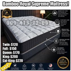 Cal King Royal Bamboo Supreme Mattress!