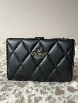Kate Spade carey smooth quilted leather Medium Bifold Wallet