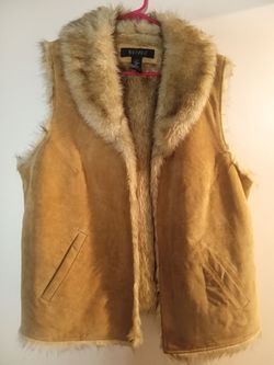 Women's Lane Bryant fur vest