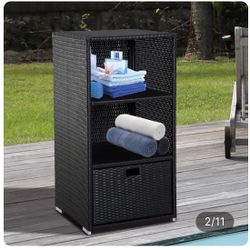 Poolside Rattan Wicker Towel 