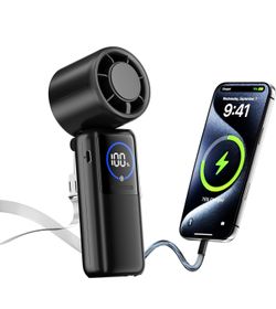 (New) Portable Handheld Fan, 15000mAh