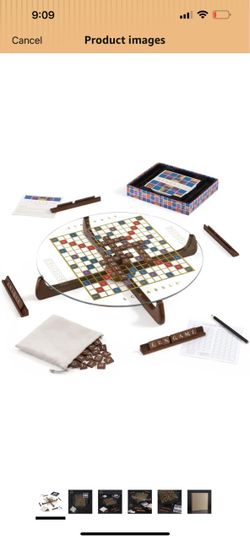 Scrabble Prisma Glass Edition Board Game New Open Box