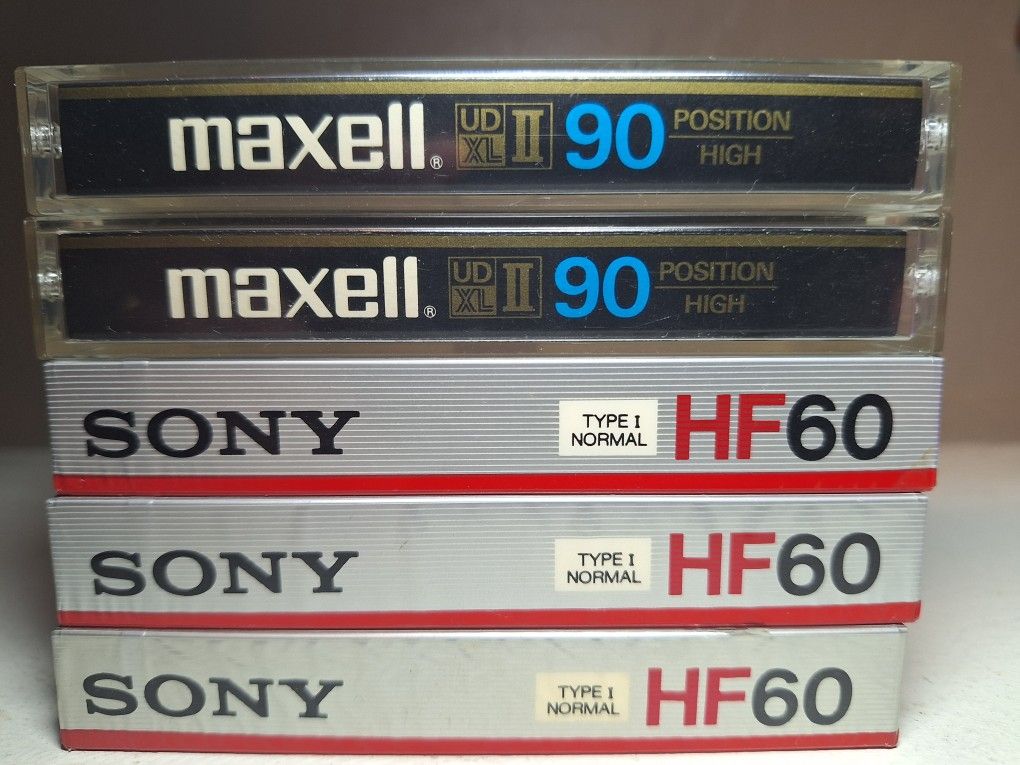 Maxell And Sony Quality Recording Cassettes
