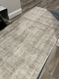 8x10 TUMBLE Washable Area Rug and Rug Pad LIKE NEW!