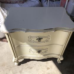French Provincial 2 Drawer Side Chest