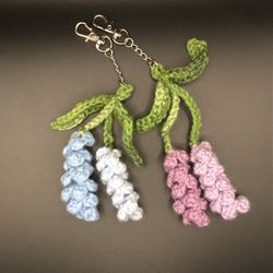 Crochet Lavender Keychain