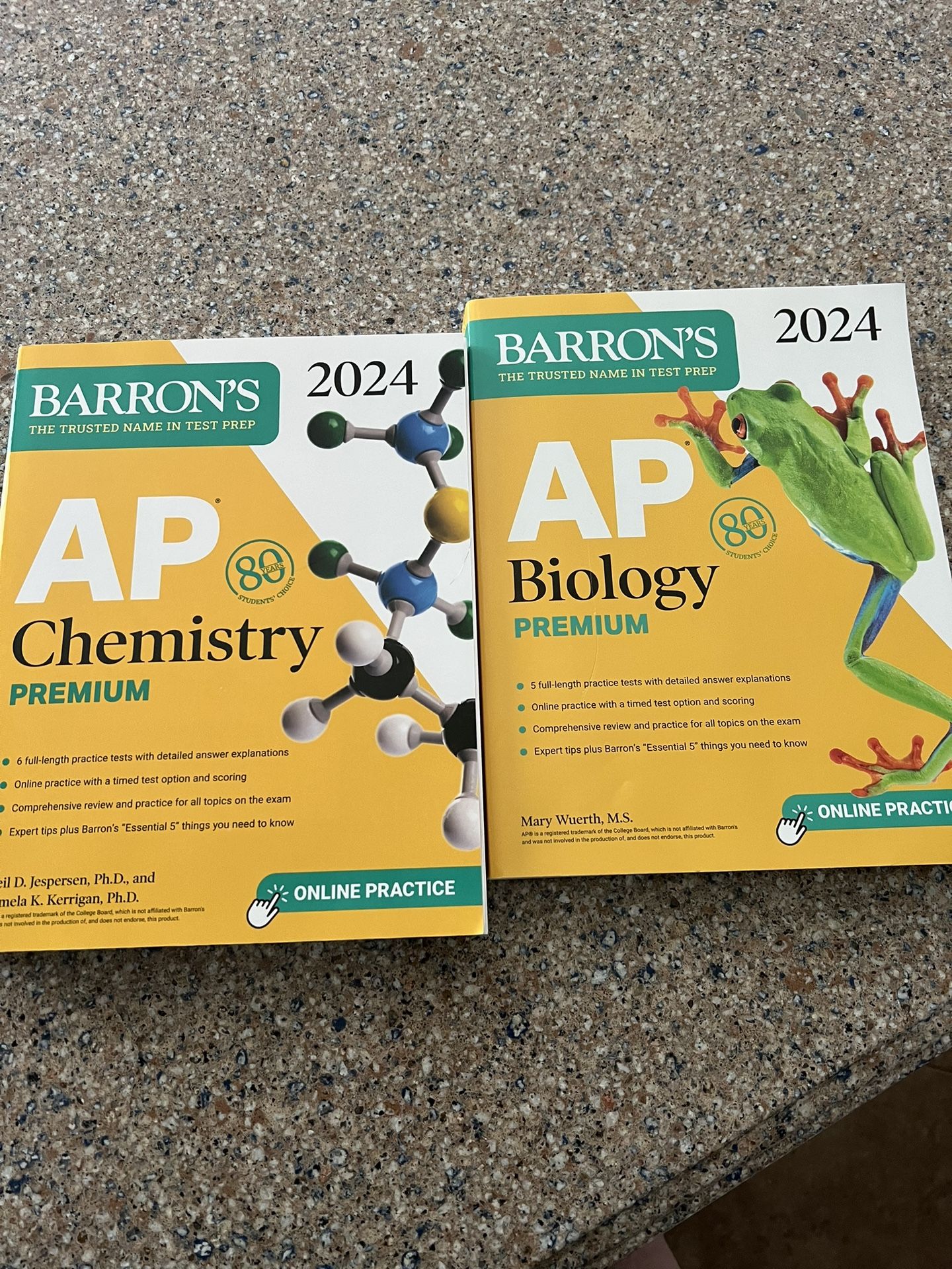 AP Chemestry & Biology Premium, 2024: 5 Practice Tests + Review + Online Pract