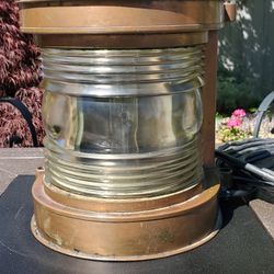 Marine Running Light, Brass, Vintage