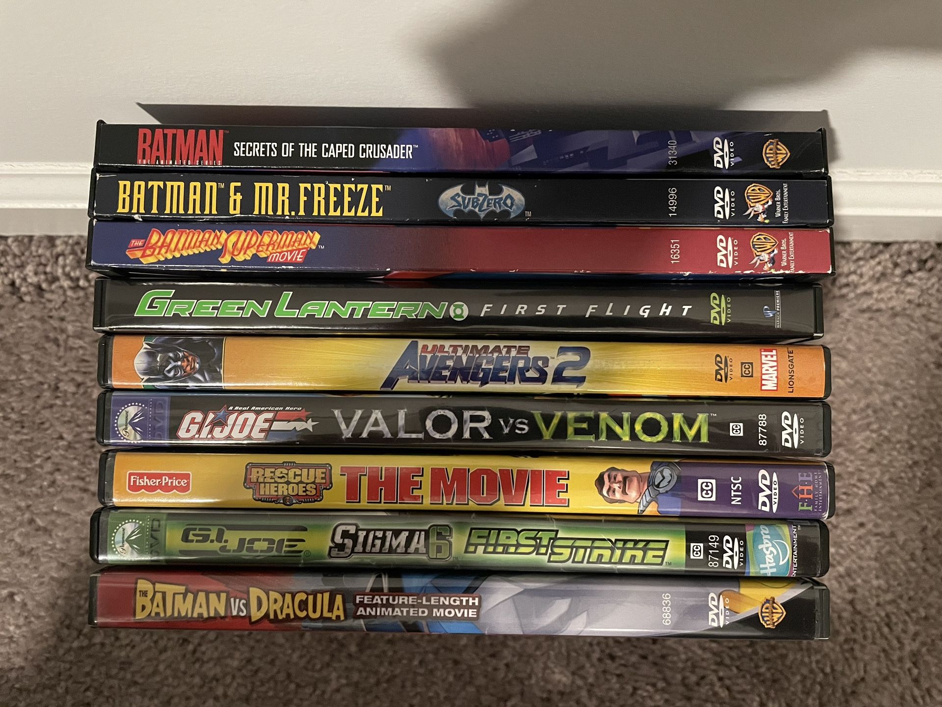 Kids Super Heroes dvds (READ DESCRIPTION)