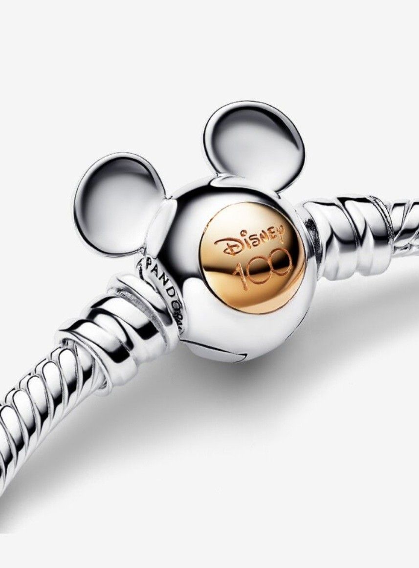PANDORA MOMENTS DISNEY 100th ANNIVERSARY SNAKE CHAIN BRACELET