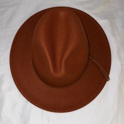 Orange Brown Fedora 