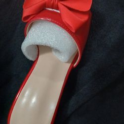 Red High Heel with Bow