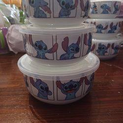 Disney Lilo Storage Bowls with Lids.