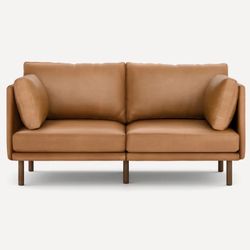 Open Box Burrow Field Leather 2-Piece Sofa