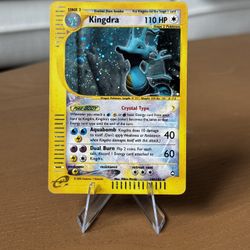 Pokemon Crystal Kingdra 148/147 W/ Swirl 🌀 Aquapolis Holo Secret Rare