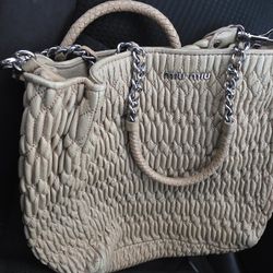 Used  Miu Miu Bag. Original. Smells Diferent Because I Have It In My Closet  For Long Time